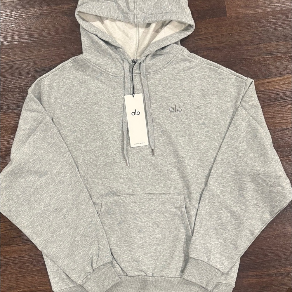 ALO Yoga Men's Light Gray Hoodie
